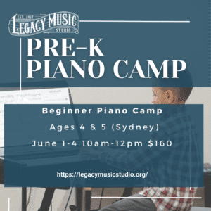 Summer 2026 Preschool Piano Camp (June) - Deposit*