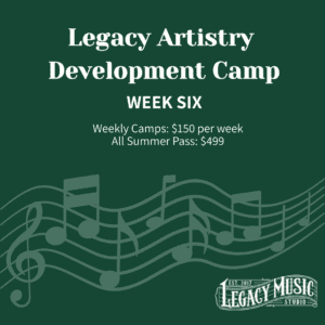 Summer 2026 Legacy Artist Development Week 6- Deposit