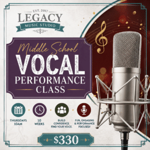 Fall 2026 Middle School Vocal Performance Class