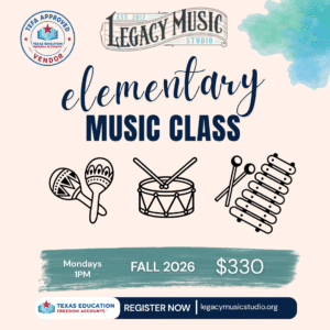 Fall 2026 Elementary Music Class