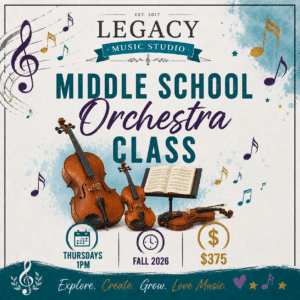 Fall 2026 Middle School Orchestra Class